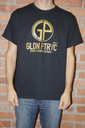 GLDN PTRVC Česko Slovensko má talent: černé tričko - zlatý tisk, S