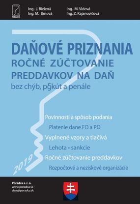 Daňové priznania za rok 2019 + vyplnené vzory a tlačivá (Daňové priznania a ročné zúčtovanie preddavkov na daň, Vysporiadanie dane z príjmov)