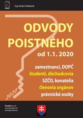 Odvody poistného od 1. 1. 2020