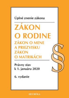 Zákon o rodine Úzz, 6. vydanie, 2020