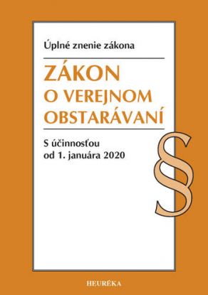 Zákon o verejnom obstarávaní Úzz, 2020