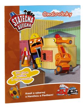 Statečná autíčka - Omalovánky s předlohou