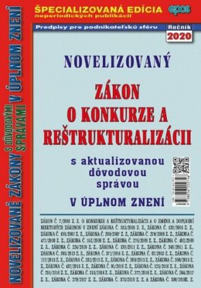 Novelizovaný zákon o konkurze a reštrukturalizácii 4/2020