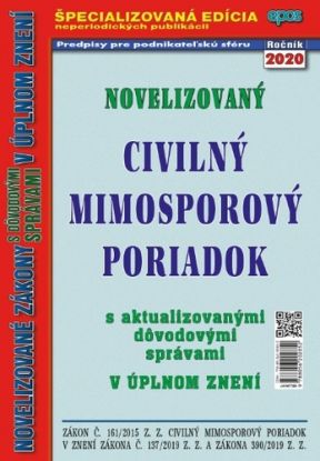 Novelizovaný civilný mimosporový poriadok 7/2020