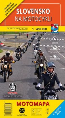 Mapa Slovensko na motocykli - 1: 450 000