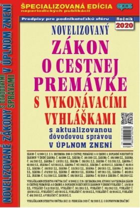 Novelizovaný zákon o cestnej premávke 22/2020