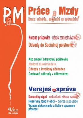 Práce a mzdy 9 2020 - Korona príspevky – nárok zamestnávateľa