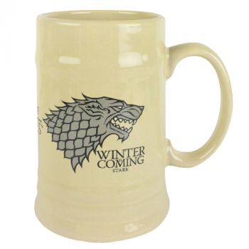Game of Thrones: Stark keramický korbel