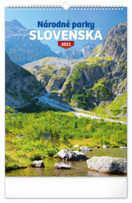Nástenný kalendár Národné parky Slovenska SK 2021, 33 × 46 cm