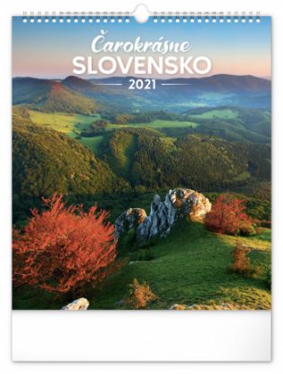 Nástenný kalendár Čarokrásne Slovensko SK 2021, 30 × 34 cm
