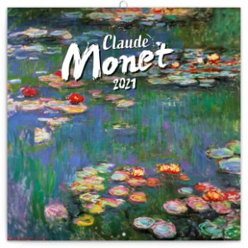 Poznámkový kalendár Claude Monet 2021, 30 × 30 cm