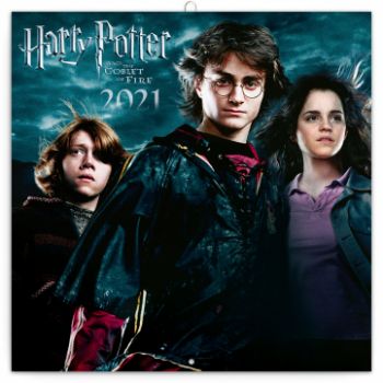 Poznámkový kalendár Harry Potter 2021, 30 × 30 cm