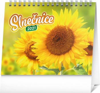 Stolový kalendár Slnečnice s citátmi SK 2021, 16,5 × 13 cm