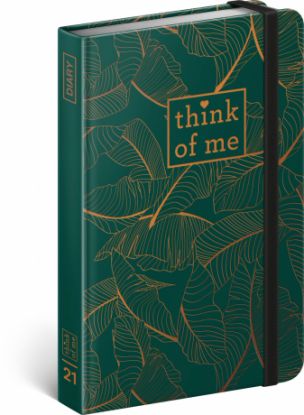 Týždenný diár Tropical – Think of me 2021, 11 × 16 cm