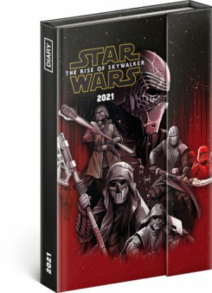 Týždenný magnetický diár Star Wars 2021, 11 × 16 cm