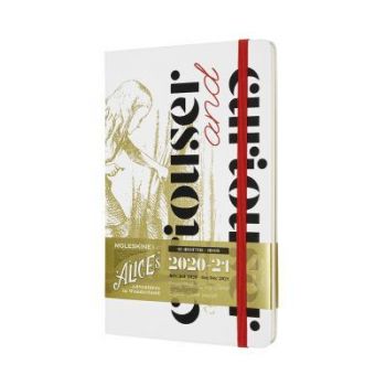 Diár MOLESKINE 18m 2020-2021 týždenný AinW biely L