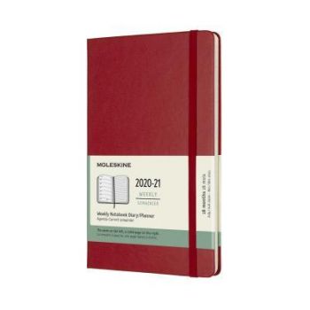 Diár MOLESKINE 18m 2020-2021 týžd. tvrdý črv L