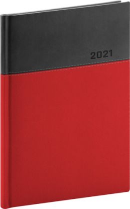 Denný diár Dado 2021 červeno-čierny