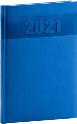 Týždenný diár Aprint 2021 modrý