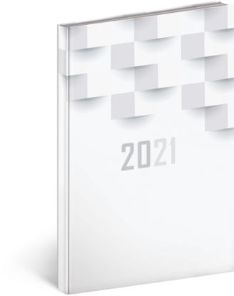 Týždenný diár Cambio Classic 2021 biely