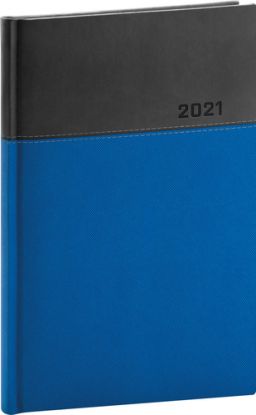 Týždenný diár Dado 2021 modro-čierny