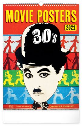 Nástenný kalendár Filmové plagáty 30. rokov 2021