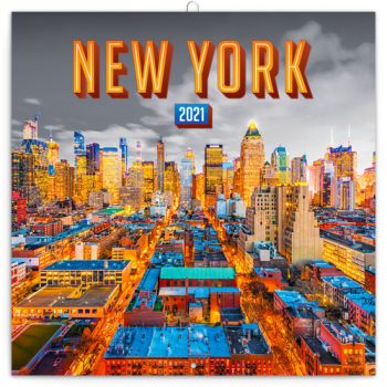 Poznámkový kalendár New York 2021
