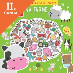 Lacná kniha Na farme - aktivity s penovými nálepkami