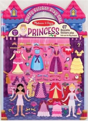 Opätovne použiteľné 3D nálepky - Princezná