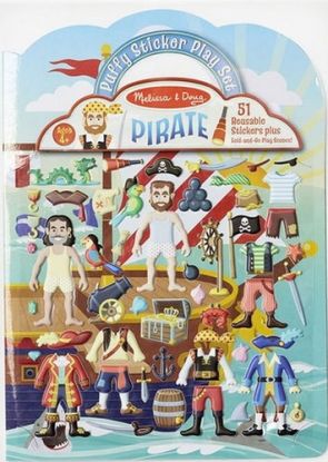 Opätovne použiteľné 3D nálepky - Piráti