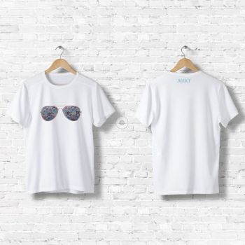 Meky tričko Unisex biele M
