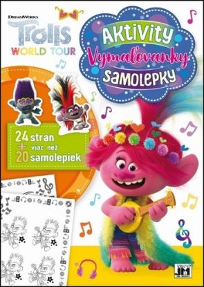 Trolls: Aktivity Vymaľovanky Samolepky