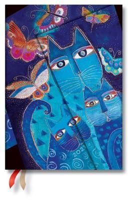Diár 2021 Paperblanks Blue Cats & Butterflies