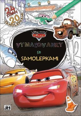 Vymaľovanky so samolepkami - Autá
