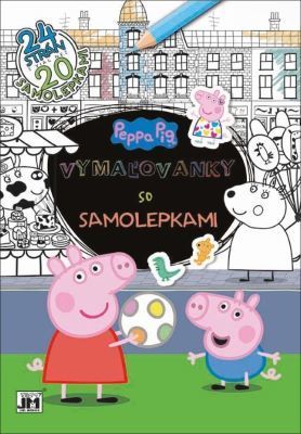 Vymaľovanky so samolepkami - Peppa Pig