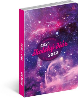 Školský diár Galaxy (september 2021 – december 2022), 9,8 × 14,5 cm
