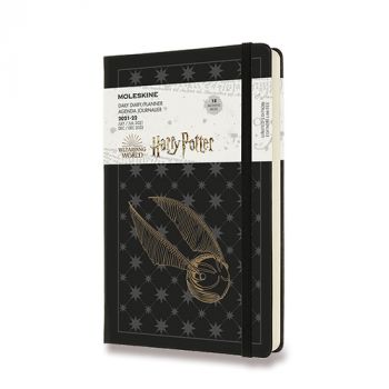 Diár MOLESKINE 18m 2021-2022 denný Harry Potter čierny L