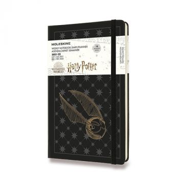 Diár MOLESKINE 18m 2021-2022 týždenný Harry Potter čierny L