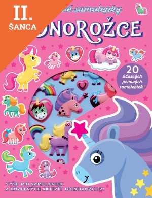 Lacná kniha Jednorožce: Blýskavé samolepky