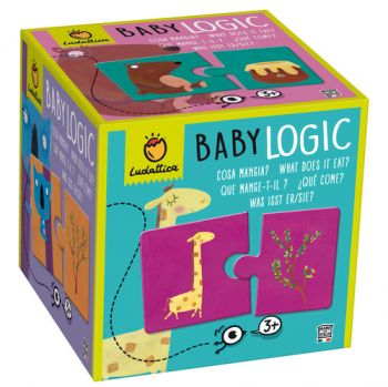 Hra s puzzle Logické dvojice Čo jedia zvieratká?