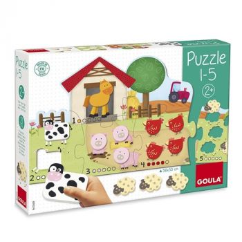 Puzzle Počítame zvieratká