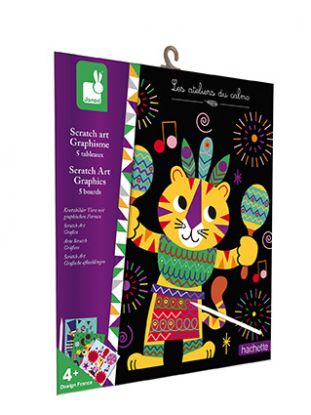 Atelier Vyškrabovacie obrázky Zvieratká Mini 4+ JANOD