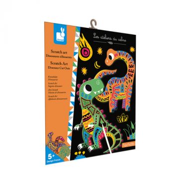 Vyškrabovacie obrázky Dinosaury Atelier Sada Mini 5+ JANOD