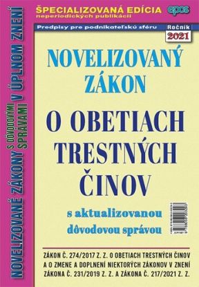 Novelizovaný zákon o obetiach trestných činov 19/2021