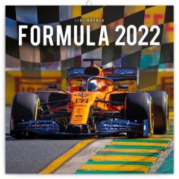 Poznámkový kalendár Formule – Jiří Křenek 2022, 30 × 30 cm