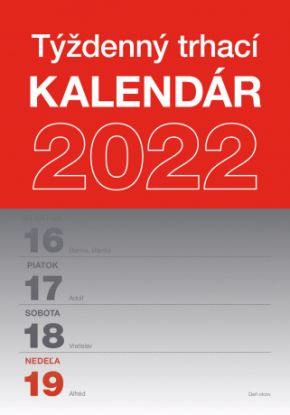 Nástenný kalendár Trhací týždenný 2022 SK, A5
