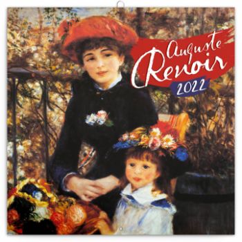 Poznámkový kalendár Auguste Renoir 2022, 30 × 30 cm