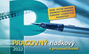 Stolový kalendár  Pracovný kalendár riadkový 2022