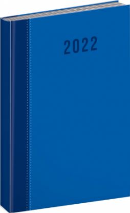 Denný diár Cambio Classic 2022, modrý, 15 × 21 cm