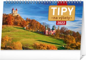 Stolový kalendár Tipy na výlety 2022 SK, 23,1 × 14,5 cm